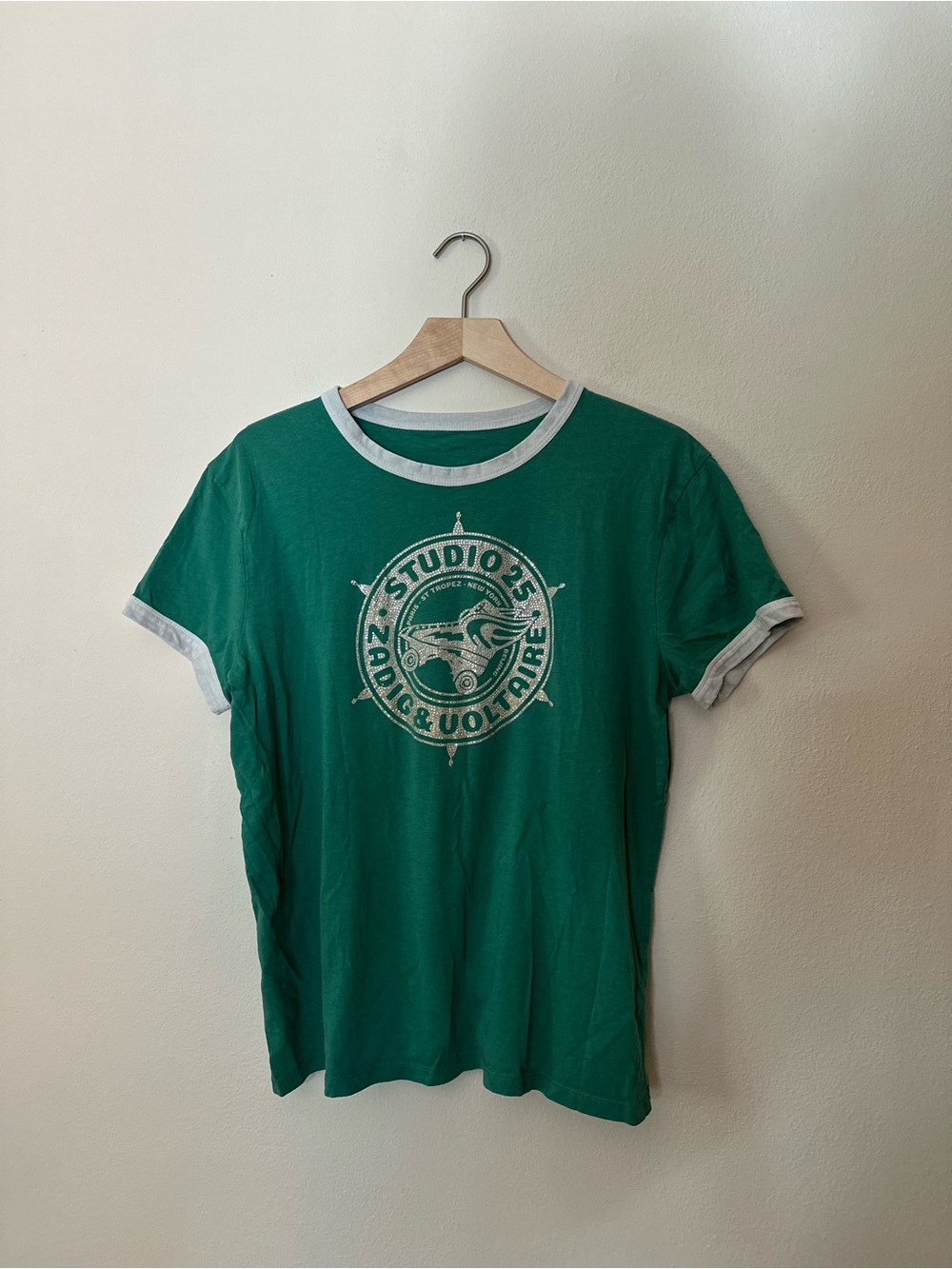 Zadig & Voltaire Studio 25 Green Ringer Tee